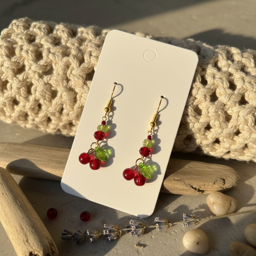 Cherry pop earrings