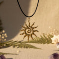 Boho sun necklace