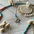Swirly sun necklace