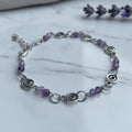 Lavender swirl bracelet