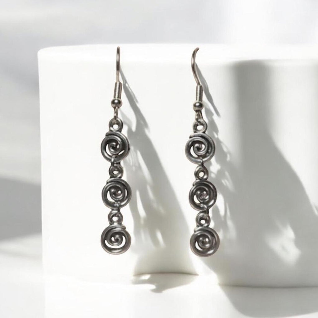 Trio swirl dangles