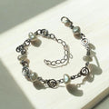 Pearl & swirl bracelet